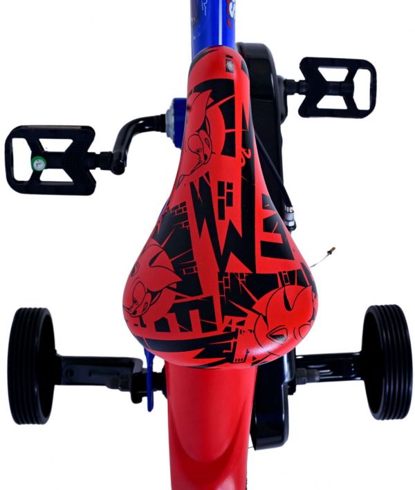Turbo Crew Kinderfiets - Jongens - 12 inch - Blauw Rood - Twee handremmen
