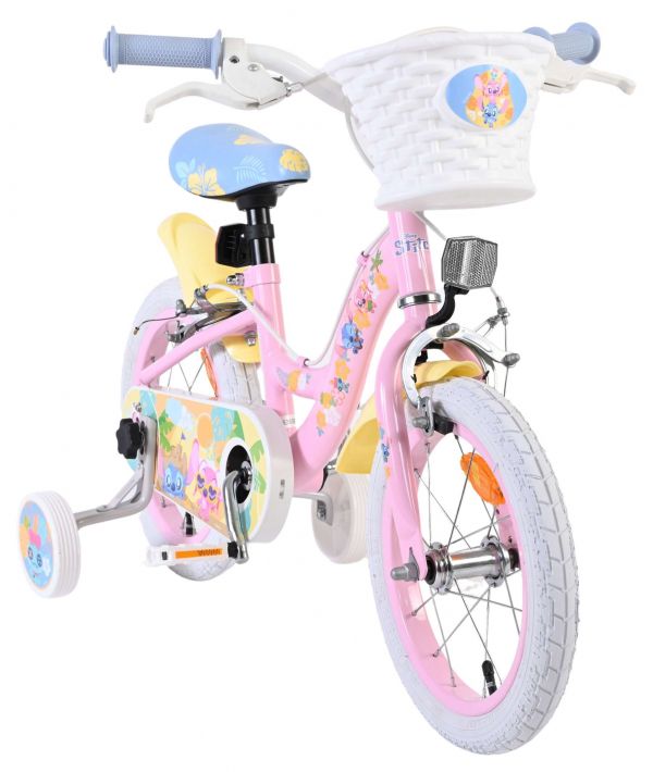 Disney Stitch Kinderfiets - Meisjes - 14 inch - Roze - Twee handremmen