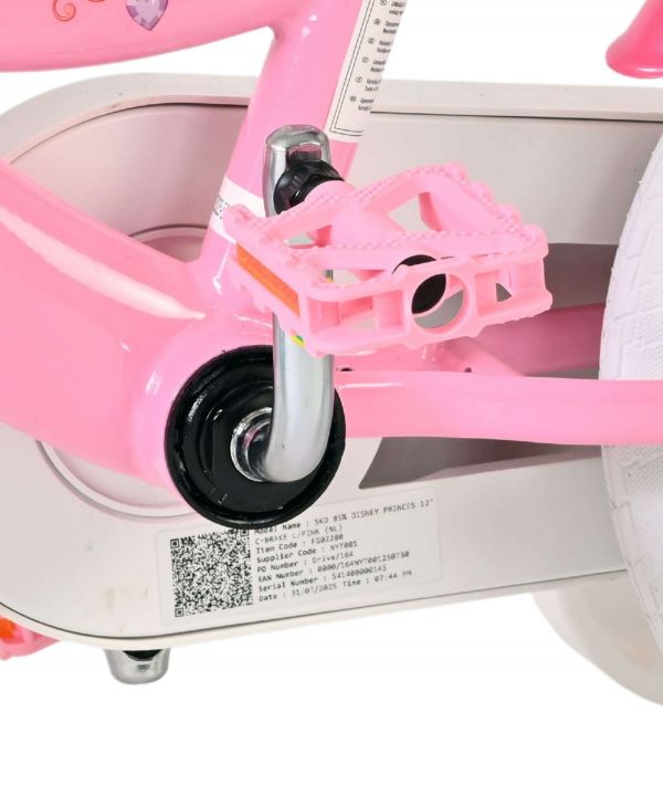Disney Princess Kinderfiets - Meisjes - 12 inch - Roze