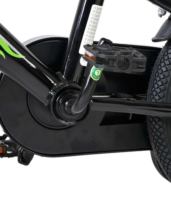 Volare Strike Kinderfiets - Jongens - 12 inch - Zwart Groen