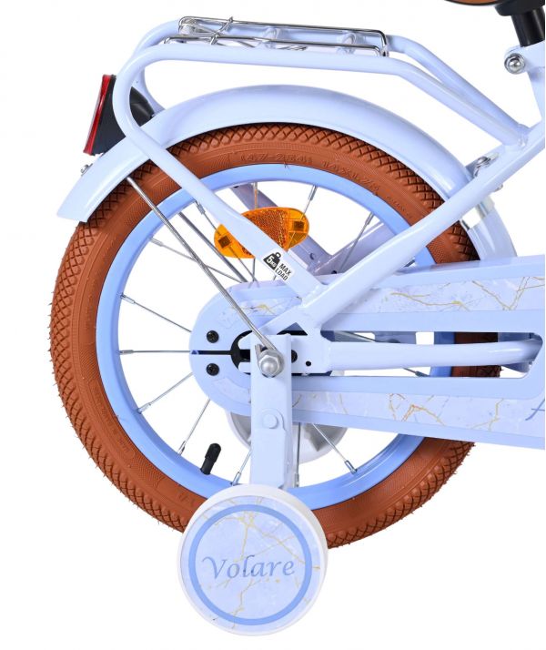 Volare Ashley Kinderfiets - Meisjes - 14 inch - Pastel Blauw