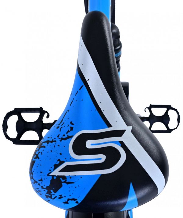 Volare Sportivo Kinderfiets - Jongens - 24 inch - Zwart Blauw - Twee Handremmen