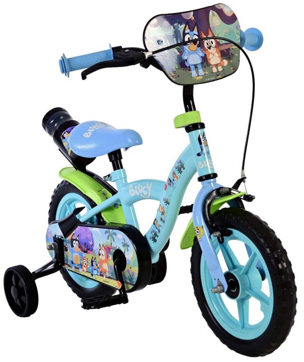 Bluey Kinderfiets - Jongens - Mag Wheels - 12 inch - Lichtblauw