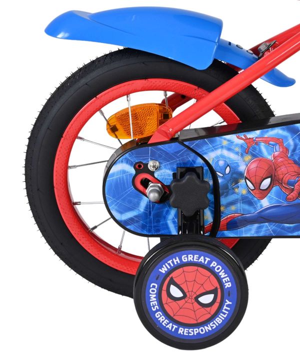 Spider-Man Kinderfiets - Jongens - 12 inch - Blauw/Rood