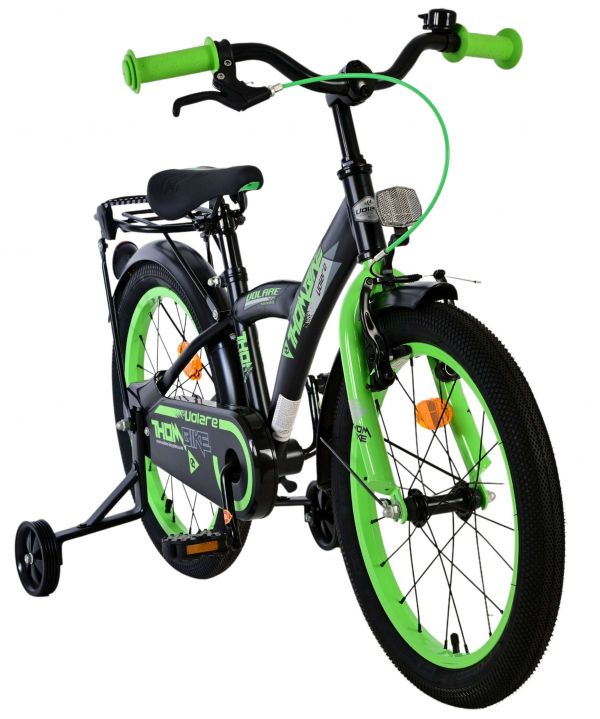 Volare Thombike Kinderfiets - Jongens - 18 inch - Zwart Groen
