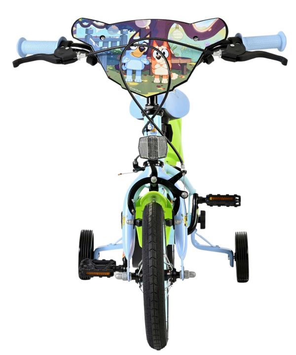 Bluey Kinderfiets - Uni - 12 inch - Lichtblauw - Twee handremmen