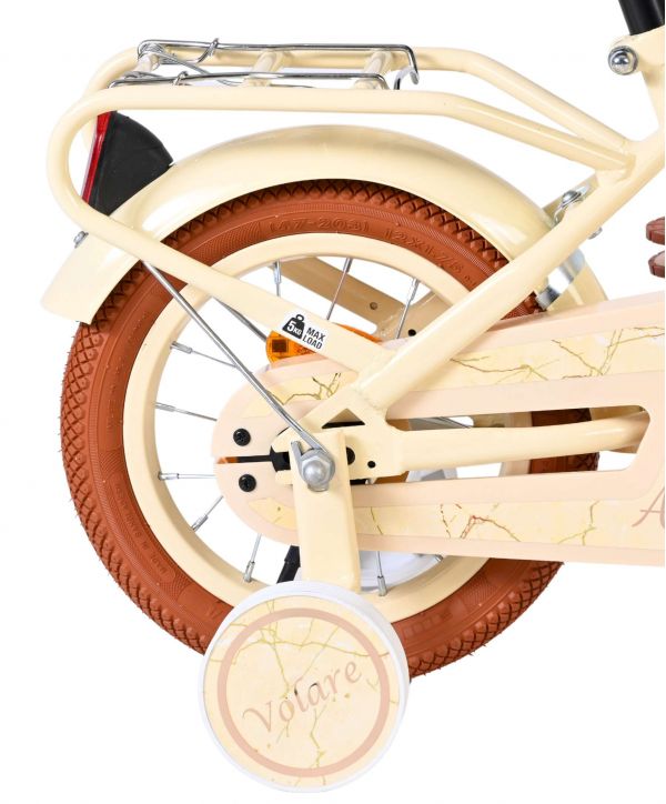 Volare Ashley Kinderfiets - Meisjes - 12 inch - Creme
