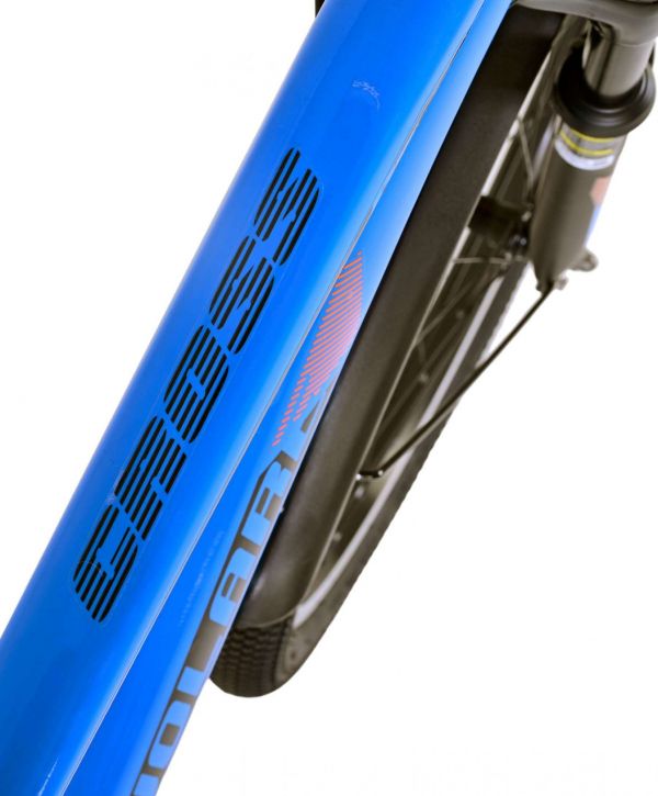 Volare Cross Kinderfiets - Jongens - 24 inch - Blauw - 21 versnellingen - Twee handremmen