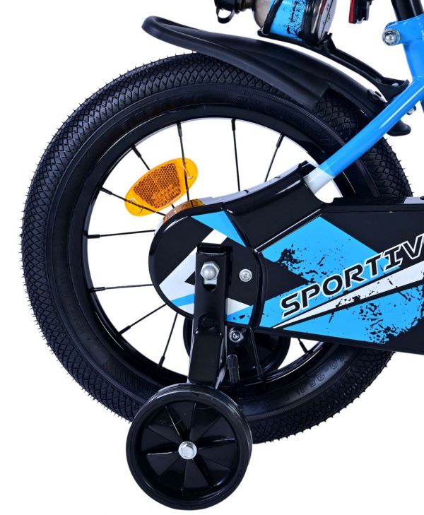 Volare Sportivo Kinderfiets - Jongens - 14 inch - Blauw Zwart