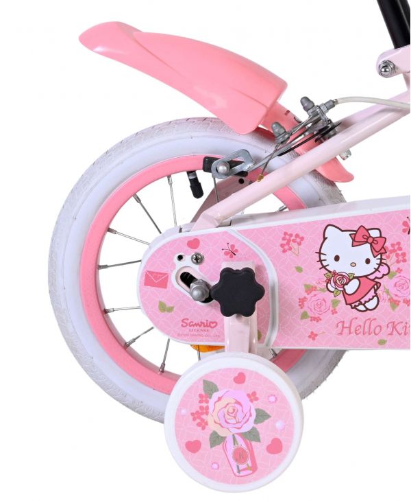 Hello Kitty Kinderfiets - Meisjes - 12 inch - Roze - Twee handremmen