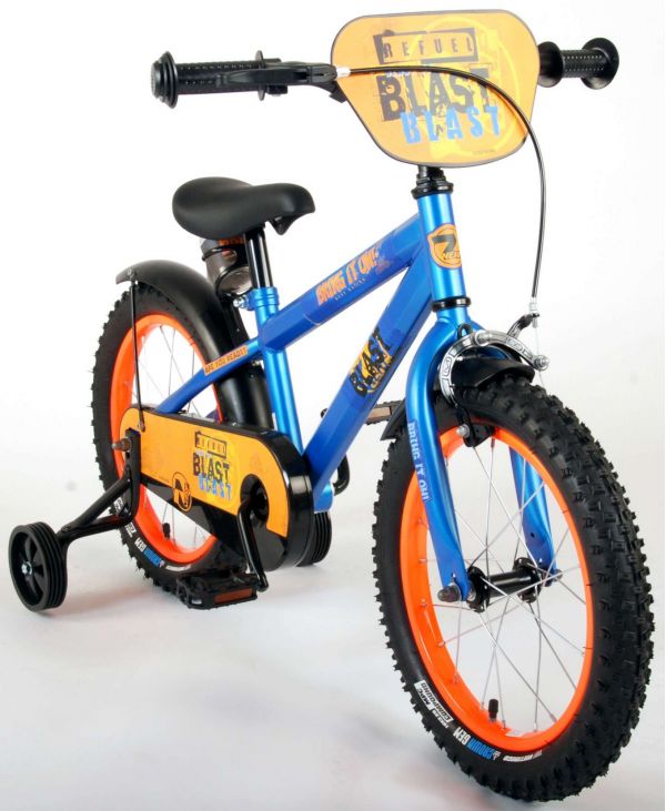 NERF Kinderfiets - Jongens - 16 inch - Satijn Blauw NERF Kinderfiets - Jongens - 16 inch - Satijn Blauw