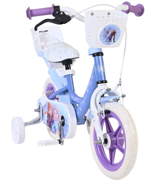 Disney Frozen Kinderfiets - Meisjes - Mag Wheels - 12 inch - Blauw