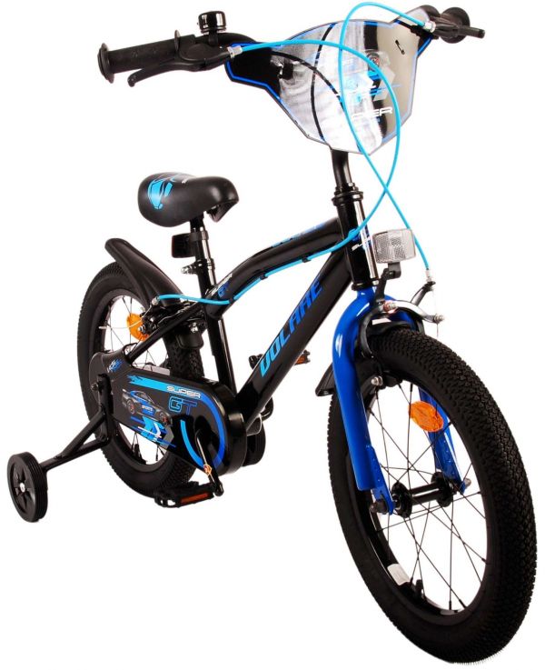 Volare Super GT Kinderfiets - Jongens - 16 inch - Blauw - Twee handremmen