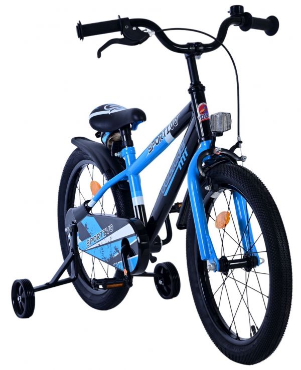 Volare Sportivo Kinderfiets - Jongens - 18 inch - Blauw Zwart