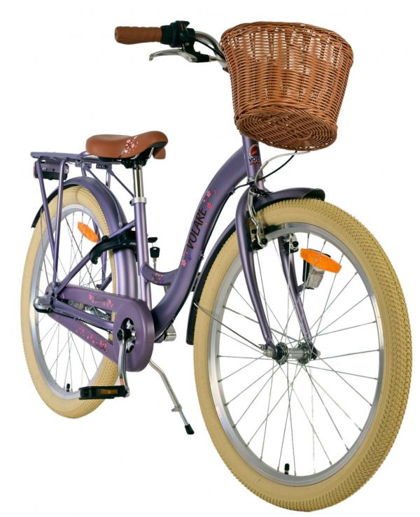 Volare Blossom Kinderfiets - Meisjes - 24 inch - Paars - 3 Versnellingen