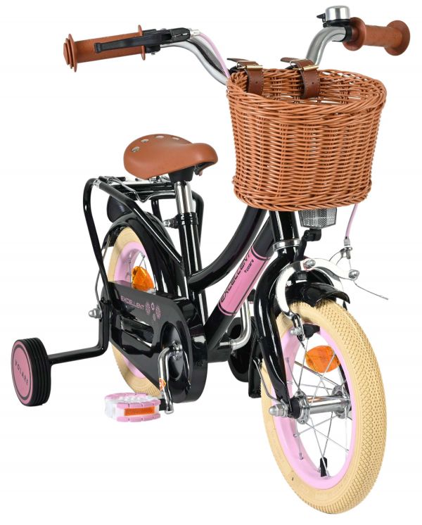 Volare Excellent Kinderfiets - Meisjes - 12 inch - Zwart