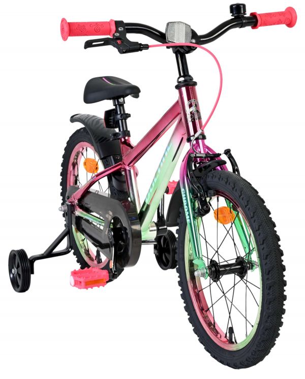 Volare Chrome Kinderfiets - Meisjes - 16 inch - Roze Groen
