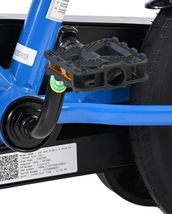 Paw Patrol -Rubble & Crew - Kinderfiets - Jongens - 12 inch - Blauw