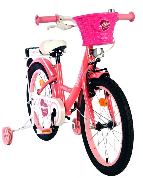 Volare Ashley Kinderfiets - Meisjes - 18 inch - Roze Rood