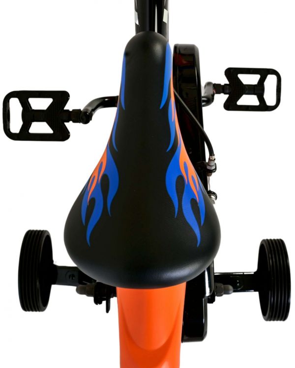 Hot Wheels Kinderfiets - Jongens - 14 inch - Zwart Oranje Blauw