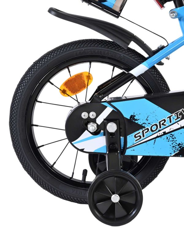 Volare Sportivo Kinderfiets - Jongens - 14 inch - Blauw Zwart