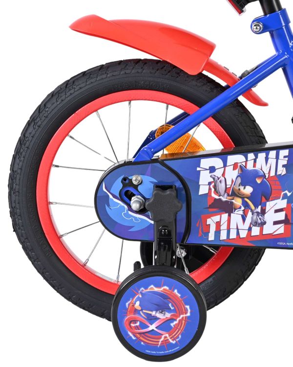 Sonic Prime Kinderfiets - Jongens - 14 inch - Blauw Rood