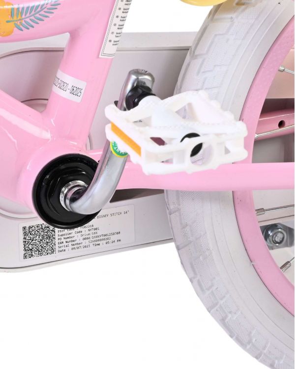 Disney Stitch Kinderfiets - Meisjes - 14 inch - Roze