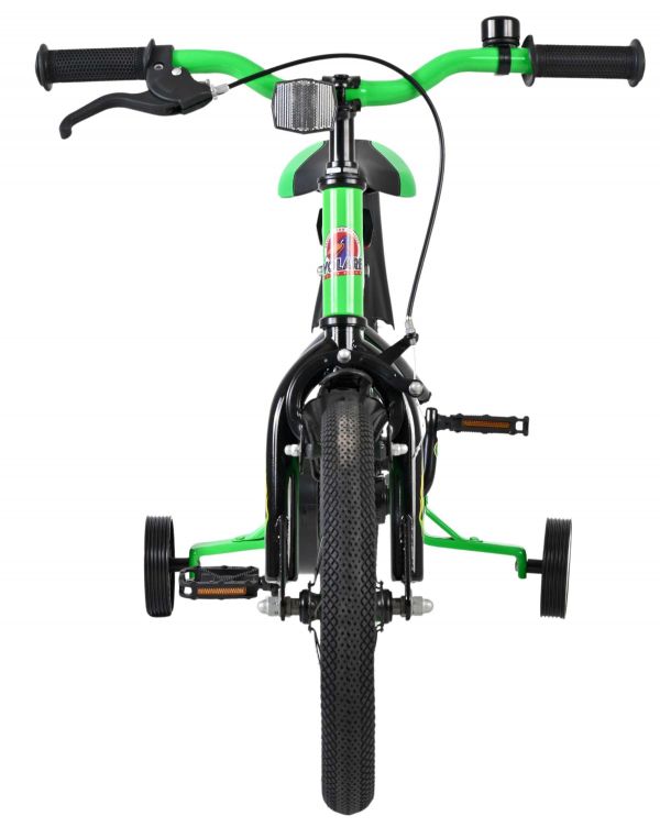 Volare Strike Kinderfiets - Jongens - 14 inch - Zwart Groen