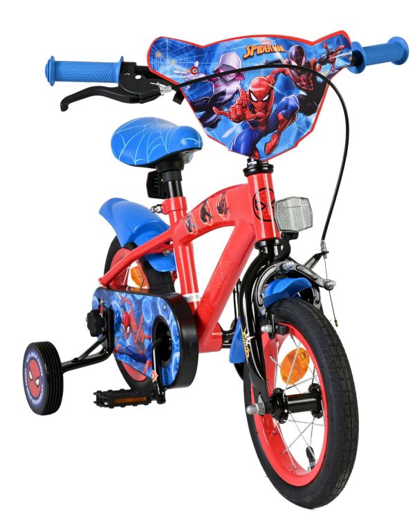 Spider-Man Kinderfiets - Jongens - 12 inch - Blauw/Rood