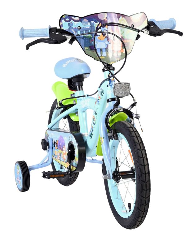 Bluey Kinderfiets - 14 inch - Lichtblauw - Twee handremmen