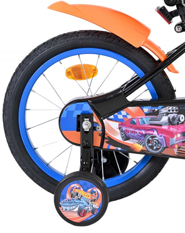 Hot Wheels Kinderfiets - Jongens - 16 inch - Zwart Oranje Blauw