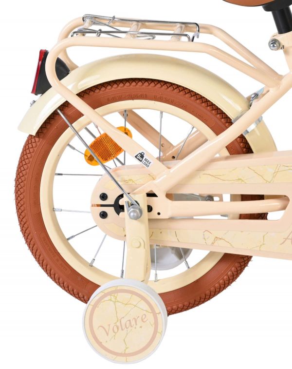 Volare Ashley Kinderfiets - Meisjes - 14 inch - Creme