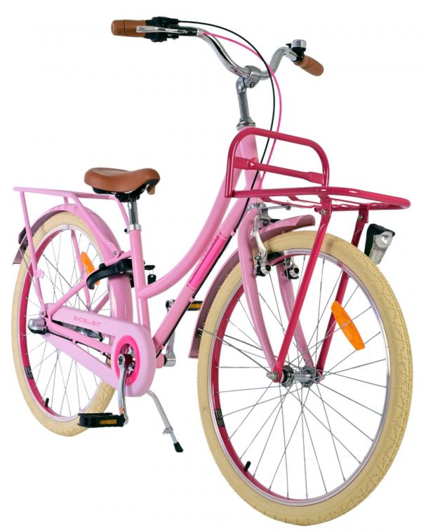 Volare Excellent Kinderfiets - Meisjes - 24 inch - Roze - Shimano Nexus 3 versnellingen