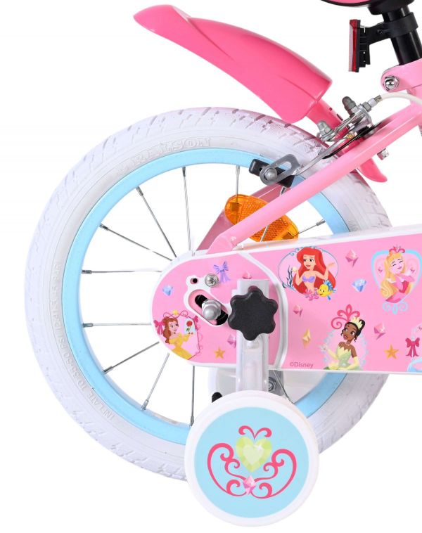Magic Royals Kinderfiets - Meisjes - 14 inch - Roze - Twee handremmen