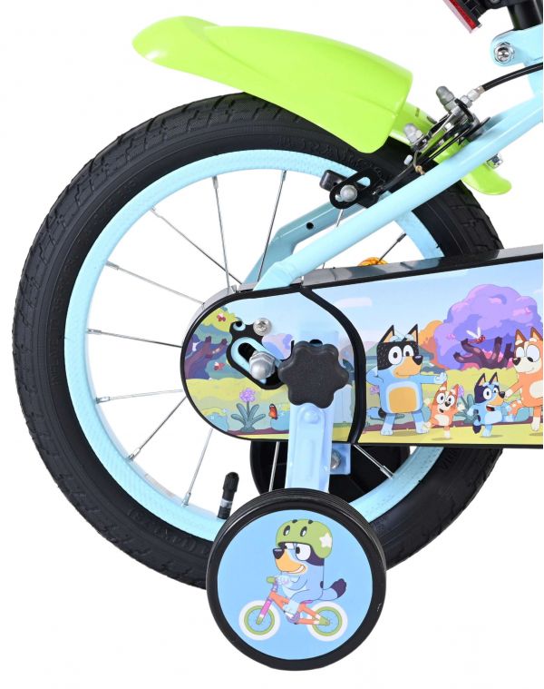 Bluey Kinderfiets - 14 inch - Lichtblauw - Twee handremmen