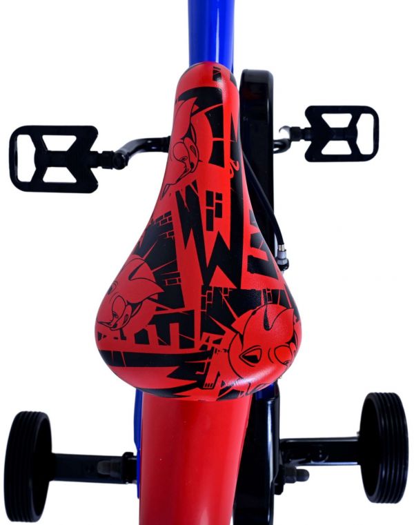Turbo Crew Kinderfiets - Jongens - 16 inch - Blauw Rood - Twee handremmen