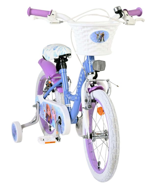 Disney Frozen 2 Kinderfiets - Meisjes - 16 inch - Blauw/Paars - Twee handremmen