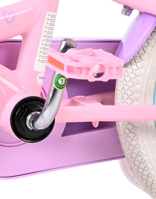 Volare Olivia Kinderfiets - Meisjes - 12 inch - Roze - Twee handremmen