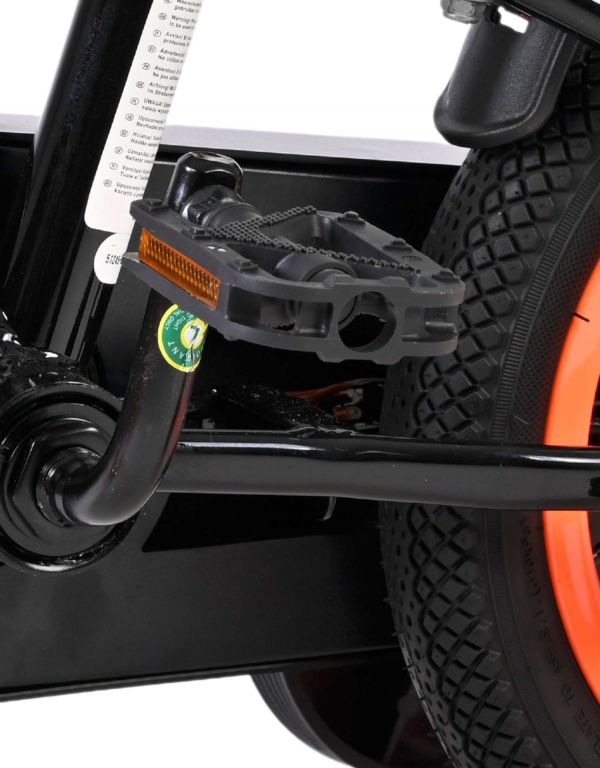 Volare Strike Kinderfiets - Jongens - 12 inch - Zwart Oranje