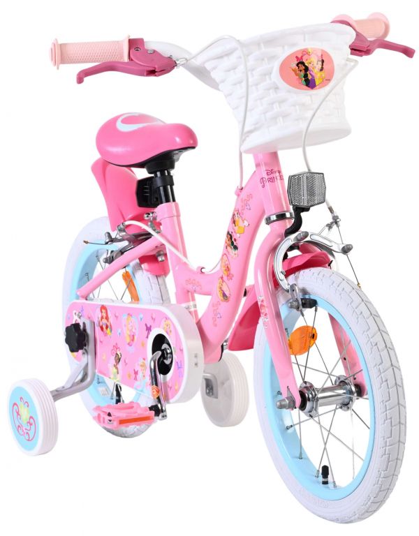 Magic Royals Kinderfiets - Meisjes - 14 inch - Roze - Twee handremmen