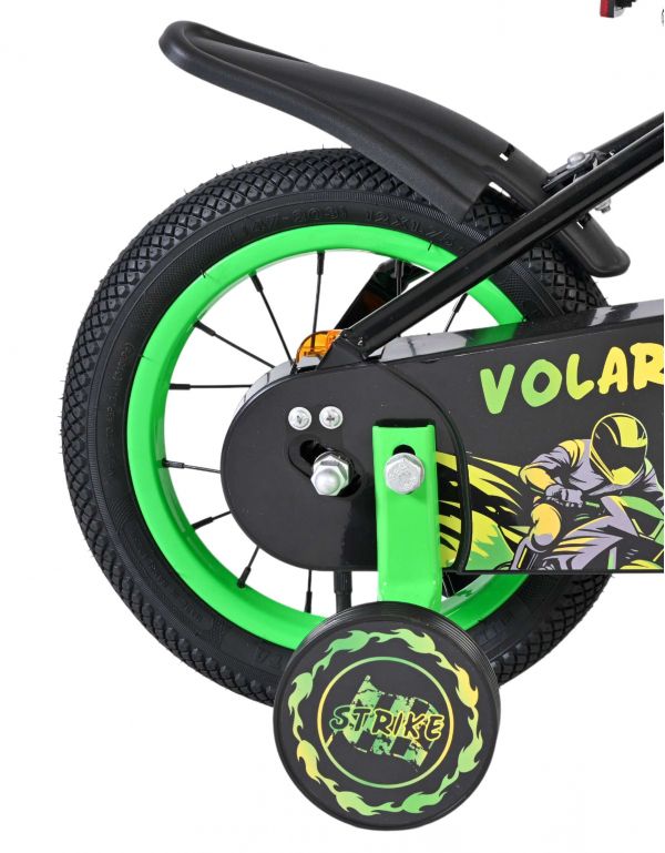Volare Strike Kinderfiets - Jongens - 12 inch - Zwart Groen