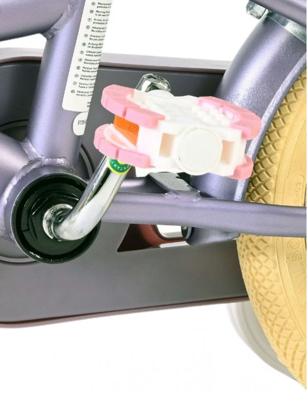 Volare Blossom Kinderfiets - Meisjes - 12 inch - Paars - Twee handremmen
