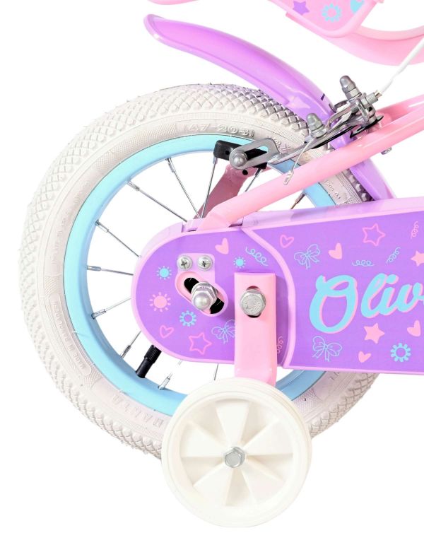 Volare Olivia Kinderfiets - Meisjes - 12 inch - Roze - Twee handremmen