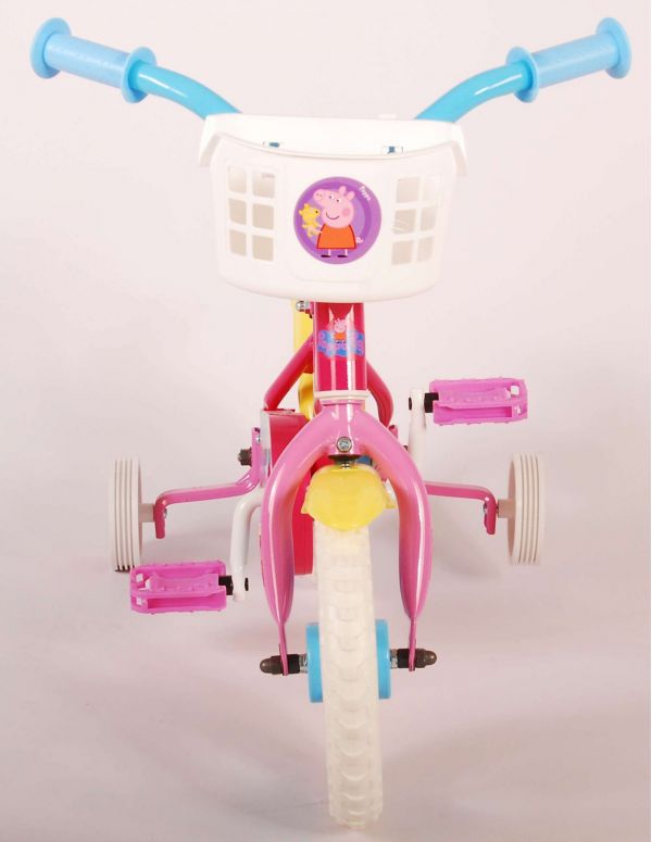 Peppa Pig Kinderfiets - Meisjes - 10 inch - Roze/Blauw - Doortrapper