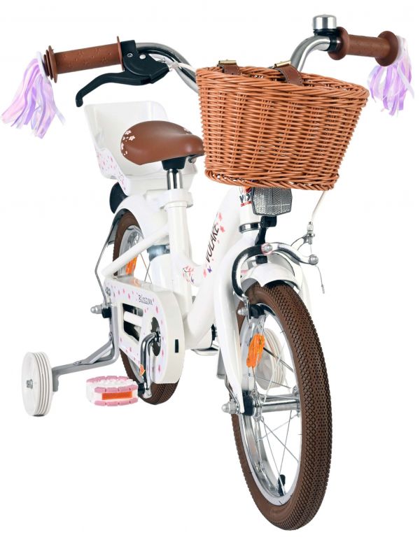Volare Blossom Kinderfiets - Meisjes - 14 inch - Wit