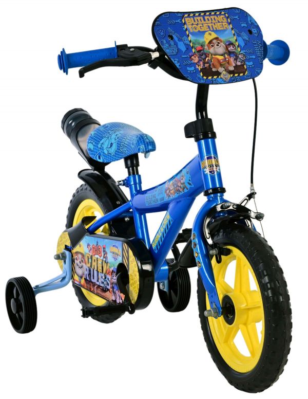 Paw Patrol - Rubble & Crew Kinderfiets - Jongens - Mag Wheels - 12 inch - Blauw