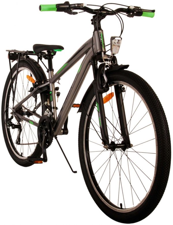 Volare Cross Kinderfiets - Jongens - 26 inch - Grijs - 21 versnellingen - Twee handremmen