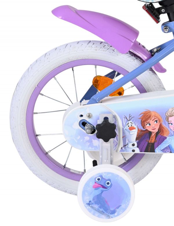 Disney Frozen 2 Kinderfiets - Meisjes - 14 inch - Blauw/Paars