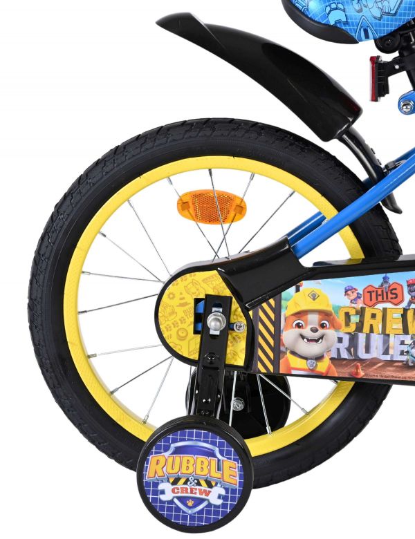 Paw Patrol -Rubble & Crew Kinderfiets - Jongens - 16 inch - Blauw
