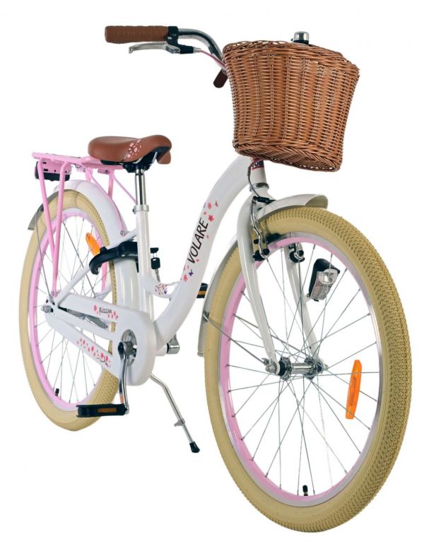 Volare Blossom Kinderfiets - Meisjes - 24 inch - Wit